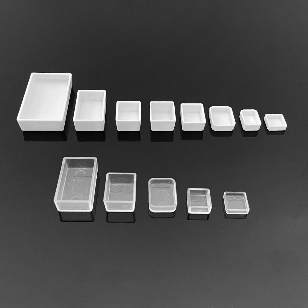 5/20/50pcs Plastic Pigment Box White Transparent Watercolor Pans  DIY Watercolor Oil Painting