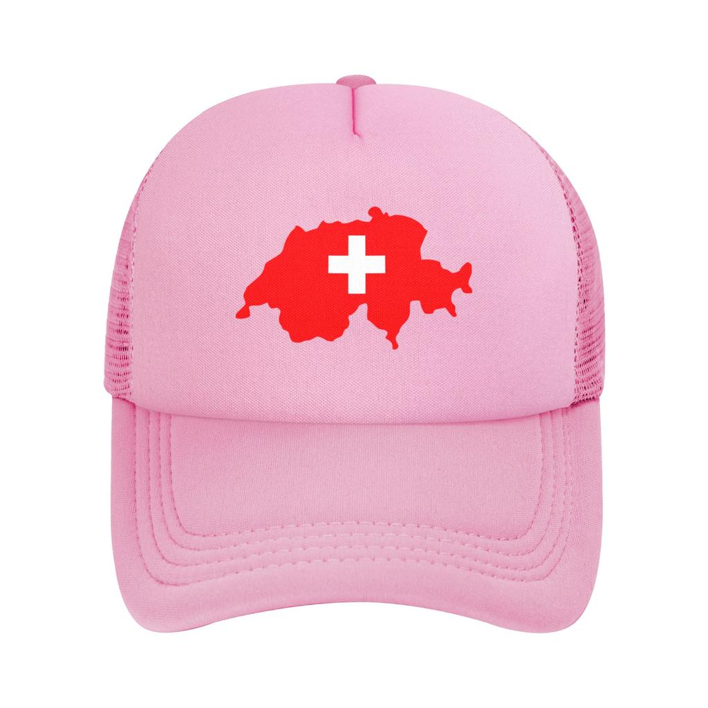 Swiss Switzerland Map Flag Casquette  Unisex Outdoor Hats  Adjustable Snapback Cap Casual Baseball Caps