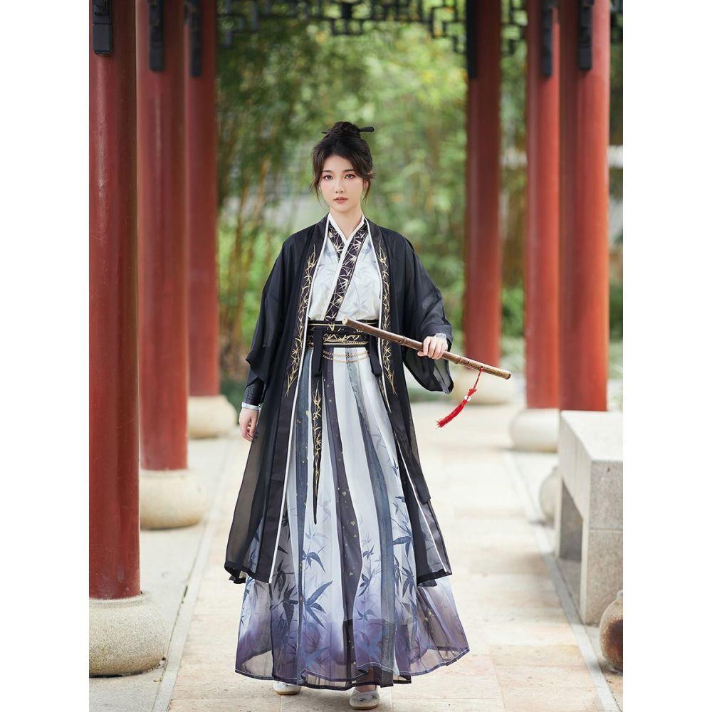 Chinese Song Dynasty Style Hanfu Embroidered Suit Chinese Ink Style Hanfu