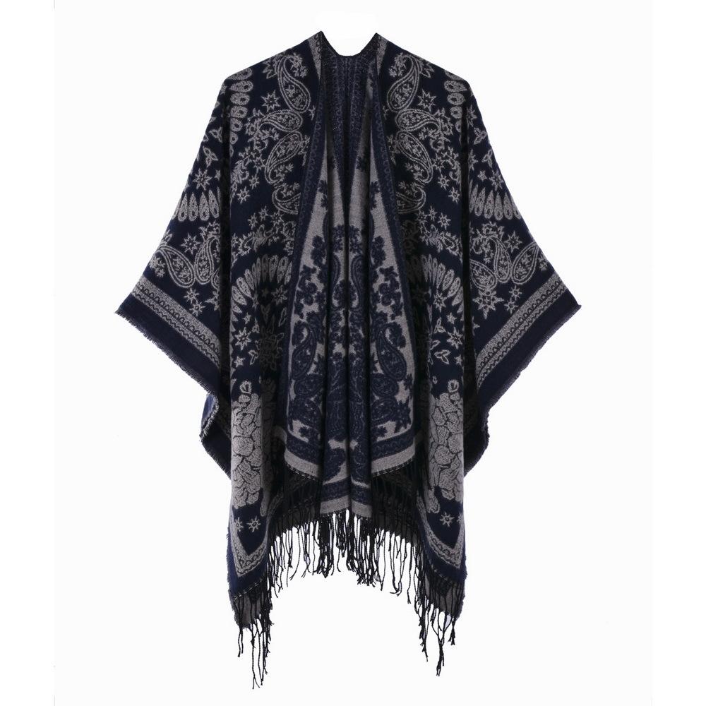 Women Vintage Ethnic Style Warm Scarf For Autumn Winter Travel