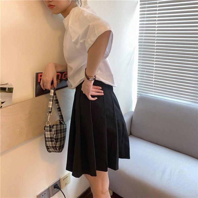 Damen Sommer Koreanischer Stil Baumwolle Crop Top – Kurzärmlig, Lockere Passform, Vielseitig und Trendig