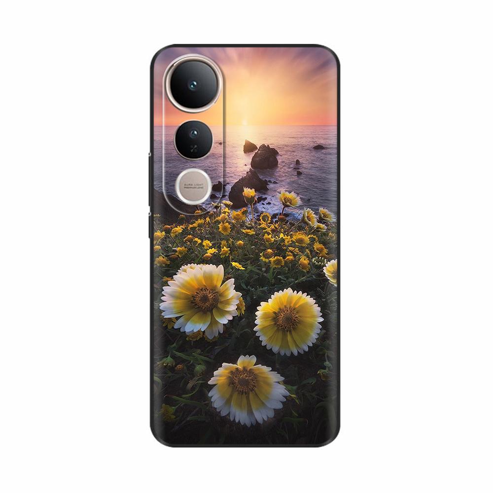 For Vivo V50 Lite Case Cute Cartoon Painted Phone Case For Vivo V50 Lite 4G 5G Protection Shockproof Shell Back Cover Protection