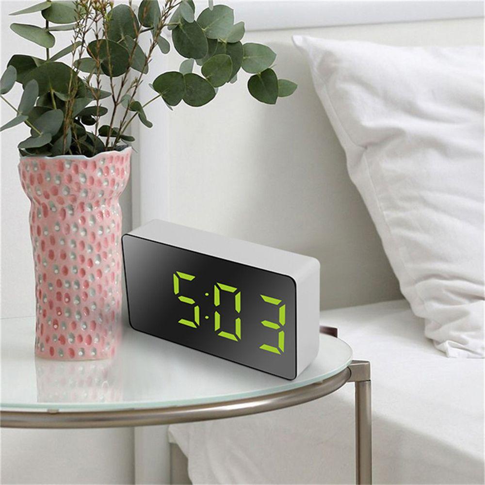 Gifts Led Light USB Snooze Digital Alarm Clock Mirror Clock LED Display