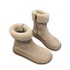 Snow Boots for Women 2026 New Winter Season with Added Fleece and Thick Boken Short Boots  Retro Warm Fur Cotton Shoes