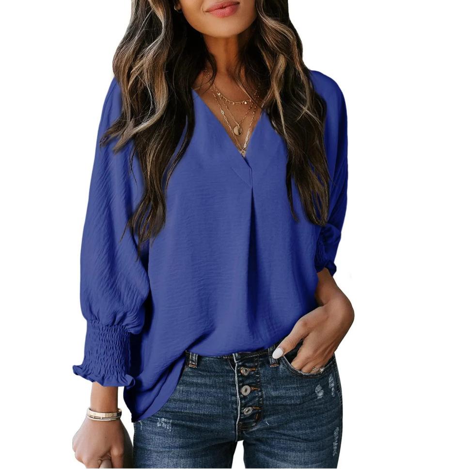Herbst/Winter Damen Casual Langarm Lockeres Hemd Top Hoodie T-Shirt