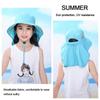 Outdoor Boy Girl Beach Cap Sun Hat Children Bucket Hats Wide Brim Cap UV Protection