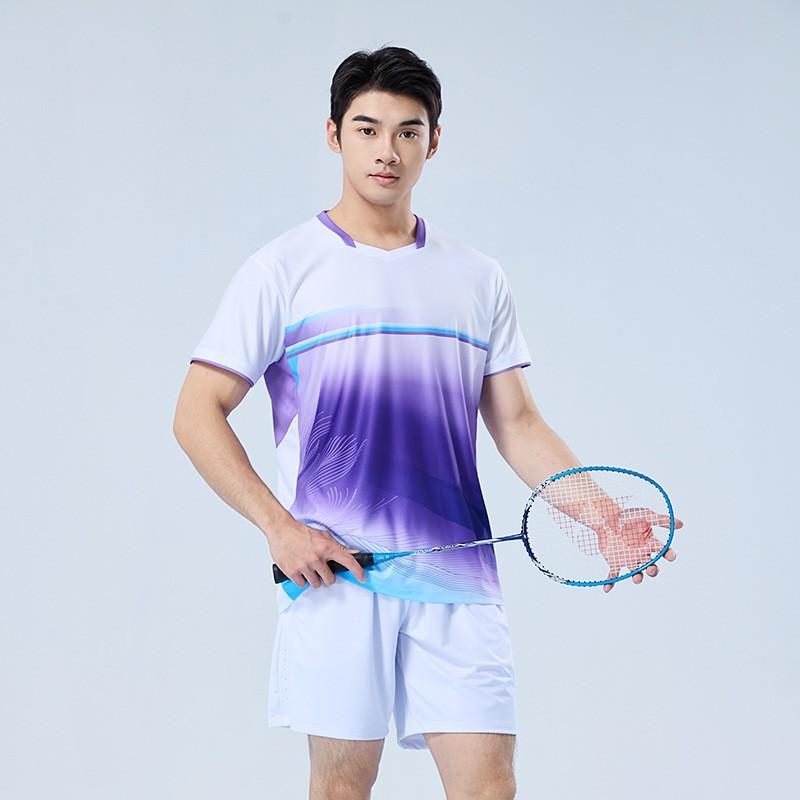 Quick-Dry Ice Silk Badminton Set Men Women Teens Sportswear Lightweight Breathable Training Competition Outfit