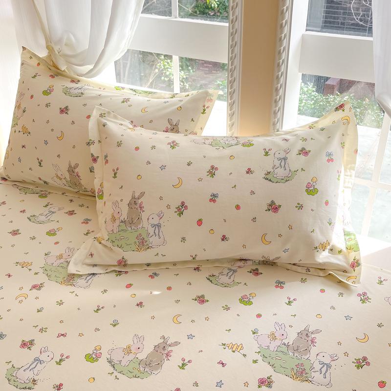Cotton Pillowcases: Pure Cotton, Simple Style for Home, Dorms, Single & Double Rooms (Single/Pair)