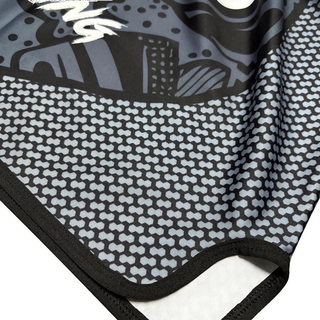 Black Gray Muay Thai Kickboxing Boxing MMA UFC Casual Shorts Gym Sport Unisex Men Women Workout Quick Dry Print Elastic High Waist Training