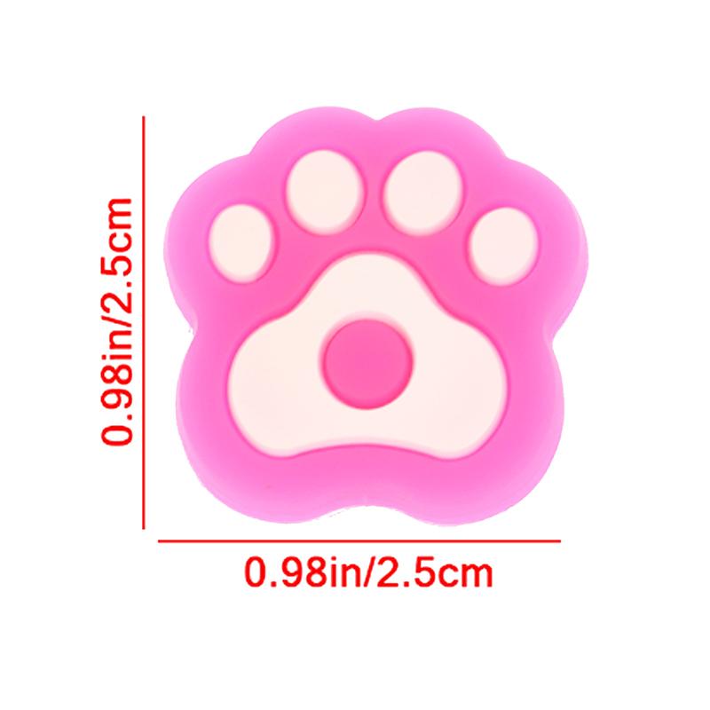 1Pc Cartoon Cat Paw Shape Tennis Racket Vibration Dampeners Silicone Tennis Racquet Shock Absorber Anti-Vibration Accessories