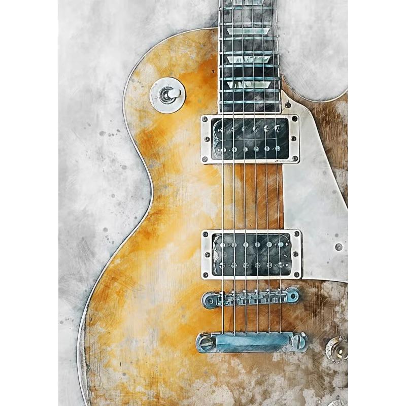 Watercolor Art Music Instrument Posters Saxophone Violin Cello Guitar Piano Canvas Print Paintings Caudros Wall Art Home Decor