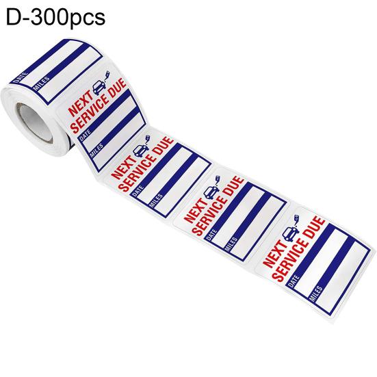 Reminder Sticker Removable Convenient Waterproof Next Service Due Sticker for Car
