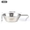 2pcs Camping Sierra Cup 200ml Measuring Cup Bowl for Outdoor Camping Backpacking