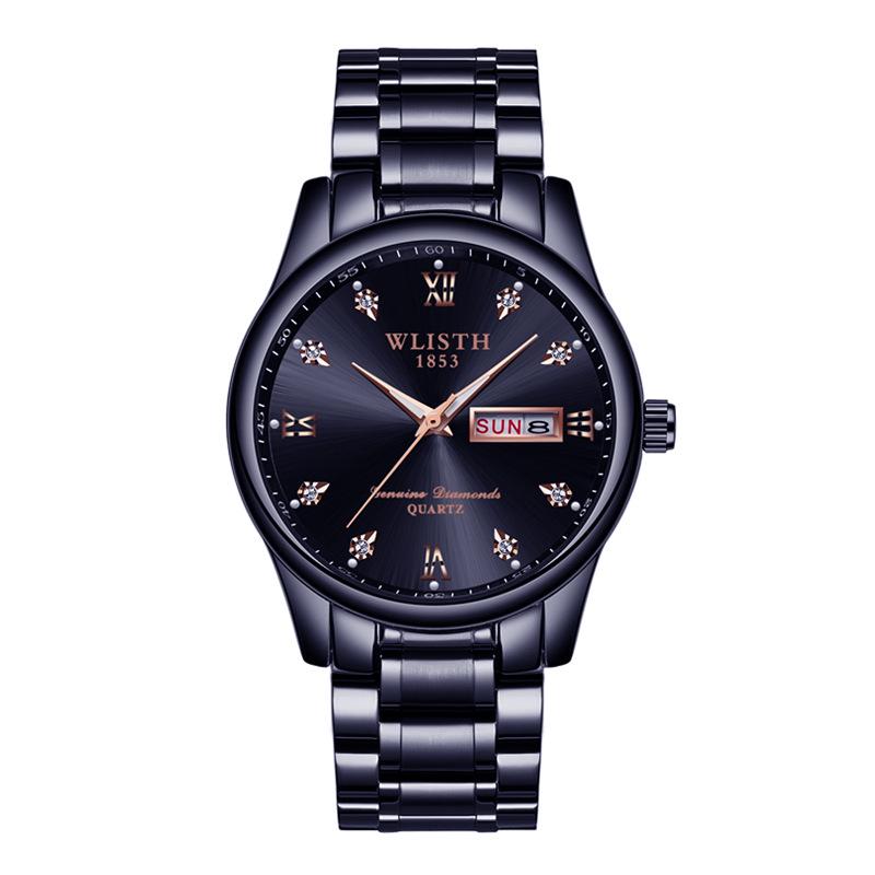 Wolis Men's Waterproof Quartz Stainless Steel Automatic Watch