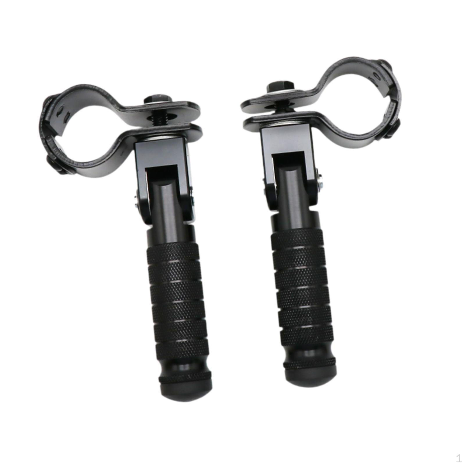 

2 шт. Мотоциклетные подножки Аксессуары M8 Монтажный болт Педальная доска Алюминиевый сплав чёрный