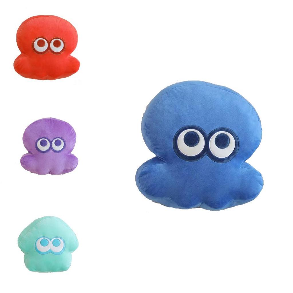 Splatoon Octopus Plush Pillow Cushion For Kids Orange Blue Yellow White Purple Red Dark Blue
