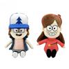 Dsn Gravity Falls Plyšové hračky Roztomilý kreslený Dipper a Mabel Kreslená figurka Měkká hračka Domácí dekorace Herní model