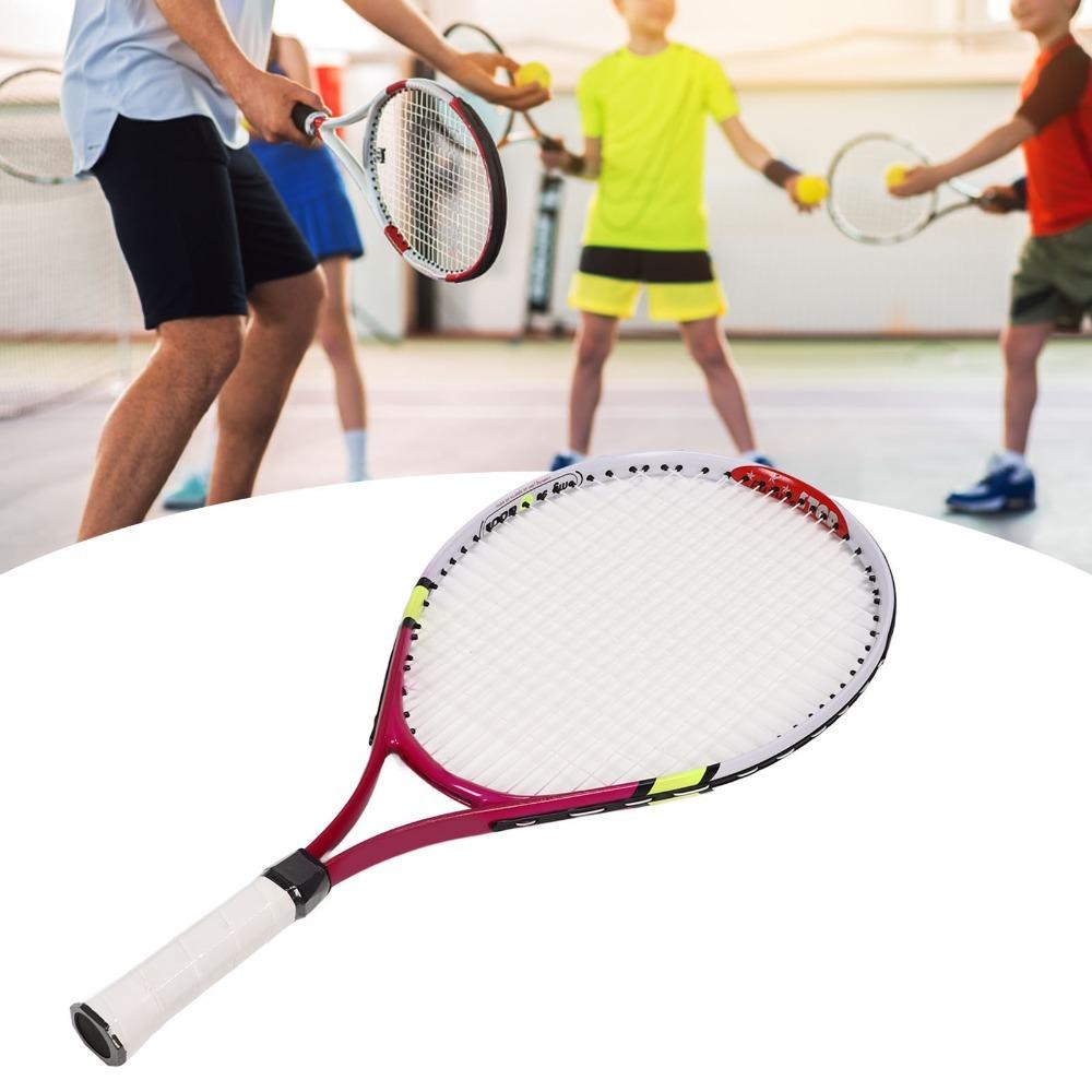Aluminium Alloy Frame Junior Tennis Racket Lightweight Youth Tennis Racquet for Teenage Beginner