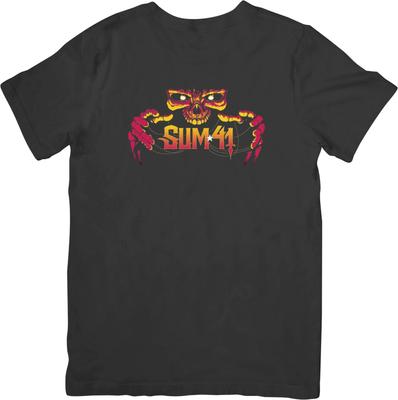 Sum 41 Heavy Metalová Hudba Unisex Strih pre Mužov & Ženy Kvalitné Bavlnené Tričko Čierne
