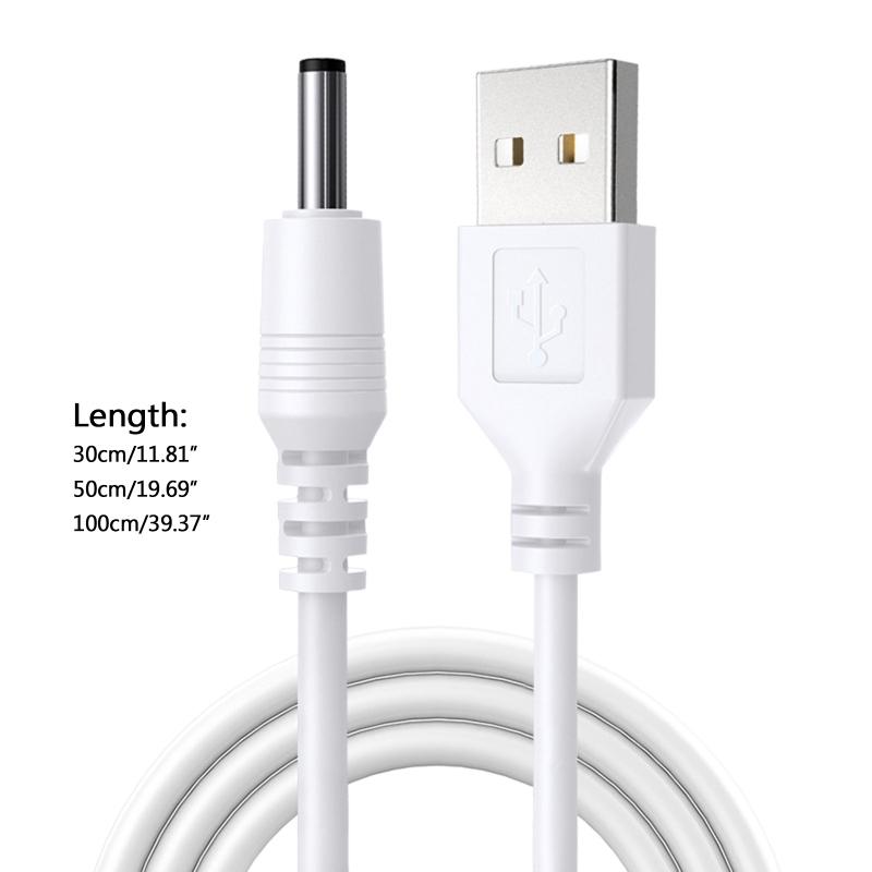 Power Cable USB To DC 3.5 X 1.35mm Straight Jack Charger Adapter Connector Cable for Router TV Box Table Lamp