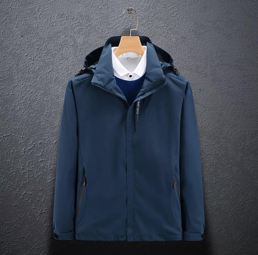 Hardshell Jacket for Men Spring Autumn Thin Mountain Casual Jacket for Women Waterproof Windproof Sports Hooded Coat