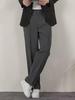 Men's Spring Japanese-Style Casual Black Wide-Leg Trousers 