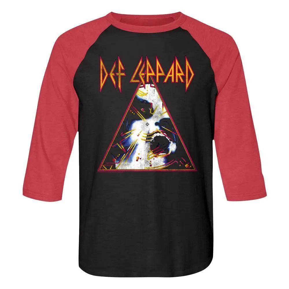 Def Leppard Hysteria Album Baseball Shirt S