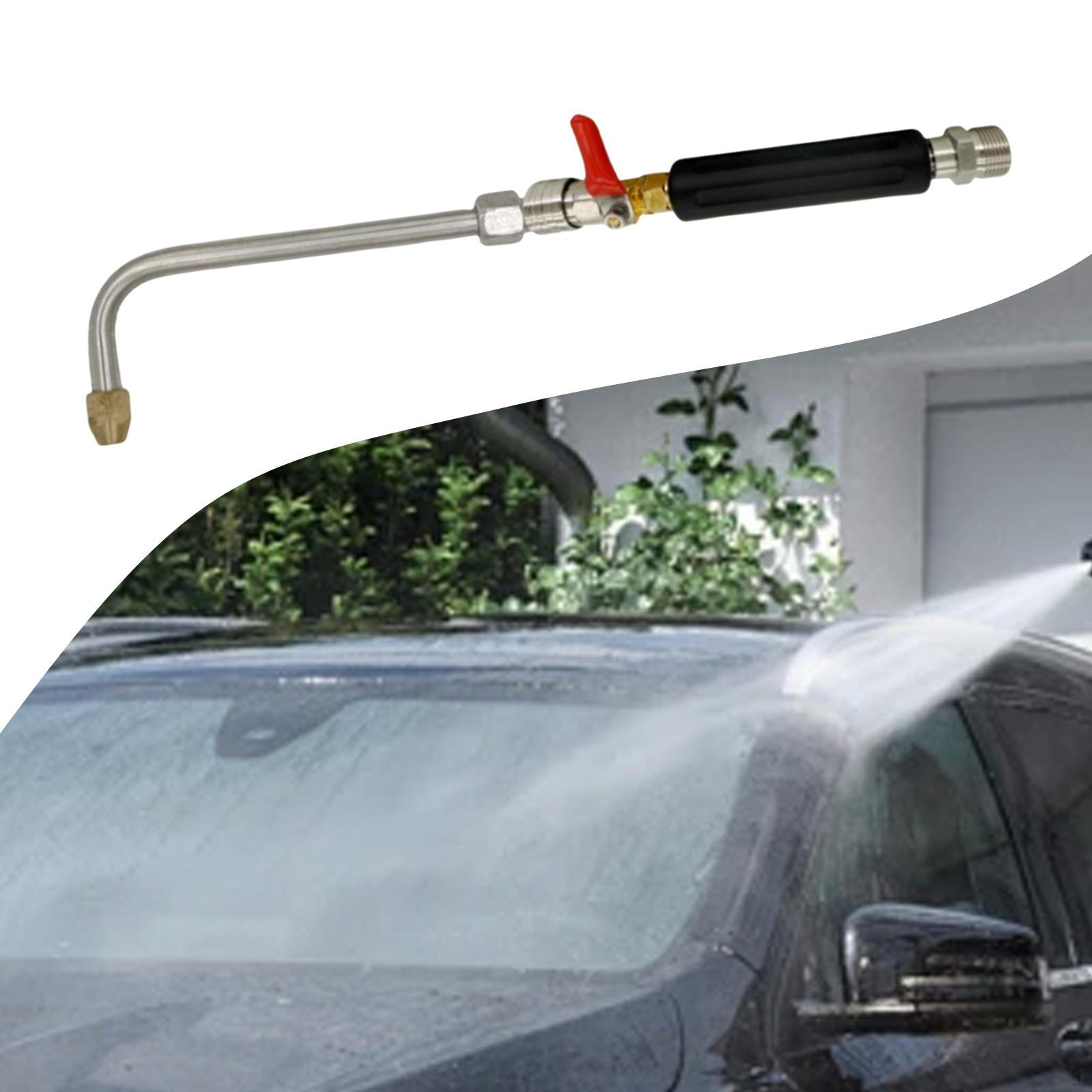 

High Pressure Washer Extension 25 Degree Nozzle M22 Quick Connect Fitting Easy to Use Attachment 90 Degree Curved