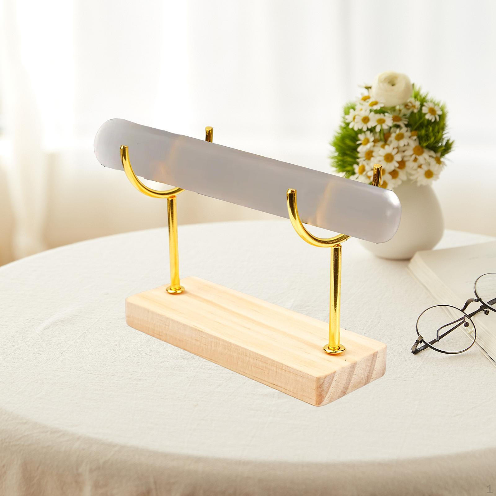 

Органайзер для браслетов Элегантная подставка для часов Настольная подставка Деревянная основа для мужчин Single Layer 10cm