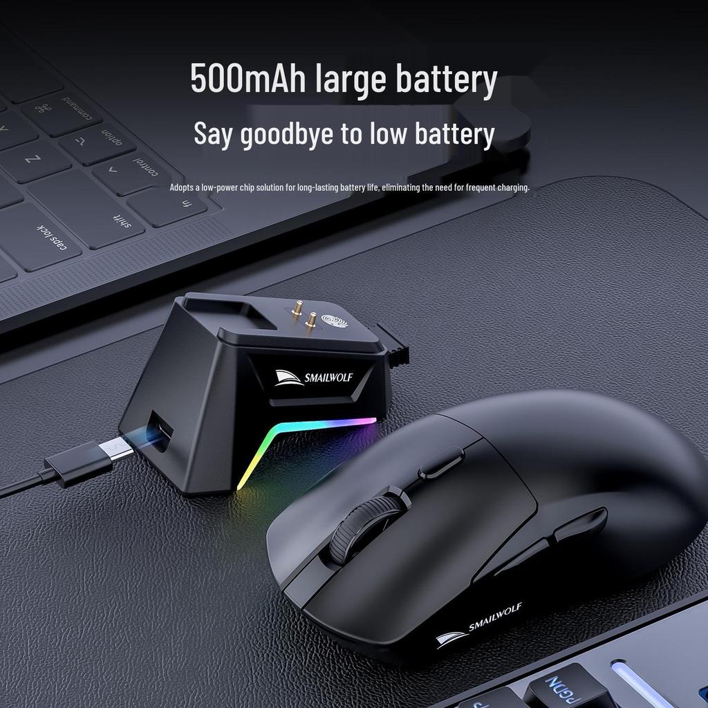 SmaiLang M3 Rechargeable Multi-Mode Wireless Gaming Mouse for Computers & Laptops
