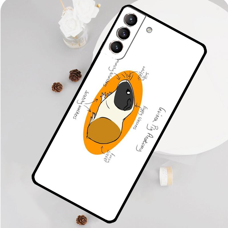Cute Animals Guinea Pig Phone Case For Samsung Galaxy S23 Ultra S21 S20 FE S9 S10 Plus Note 10 20 S22 Ultra Funda