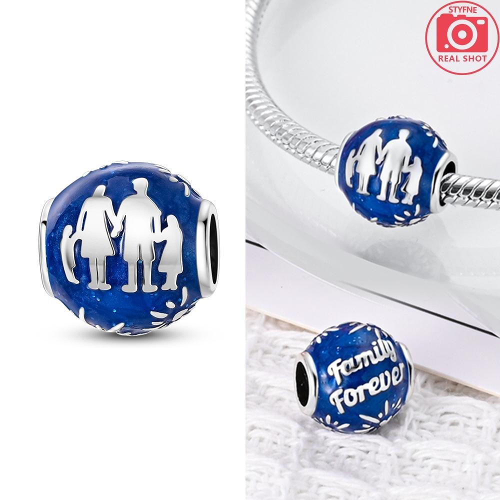 

Original Charms Copper Blue Firework Parent-Child Beads Fit Charms Plata Bracelets For Women Women Jewelry Making Diy