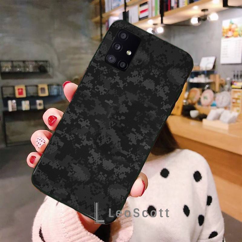 Military Army Camo Camouflage Phone Case For Samsung A50 A51 A71 A20E A20S S10 S20 S21 S30 Plus Ultra 5G M11