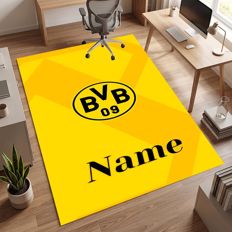 BVB (1) Personalized name Office Carpet Stylish Decor for Living Room Bedroom Kitchen