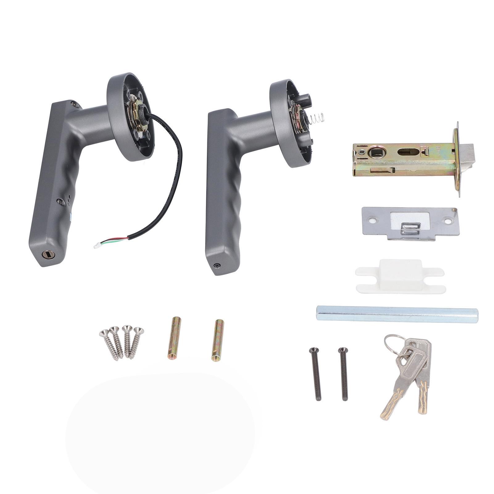 

Smart Door Handle Fingerprint with 2 Key Fast Recognition Static Free Electronic Door Lock for Home Office