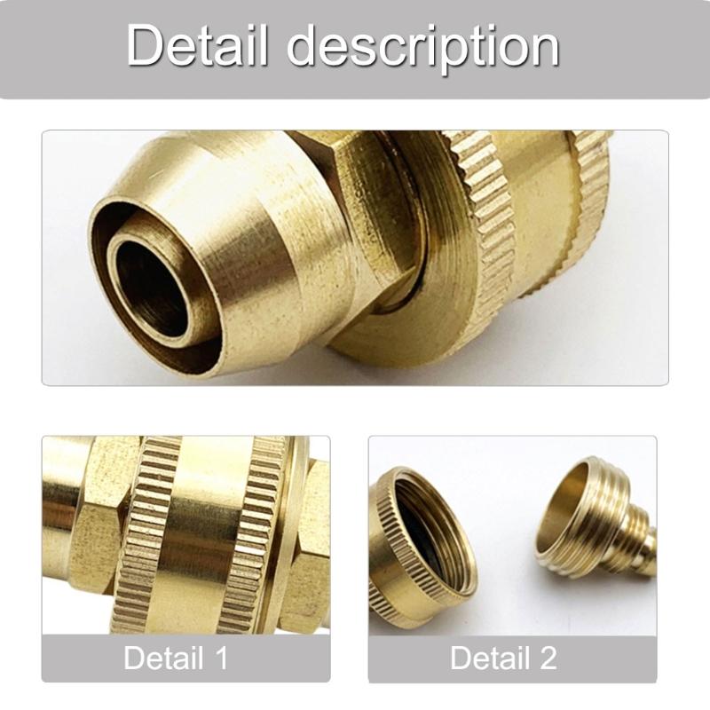 Outdoor Irrigation Quickly Connects Adapter Hose Fitting With Anti Corrosion Brasses Construction Universals