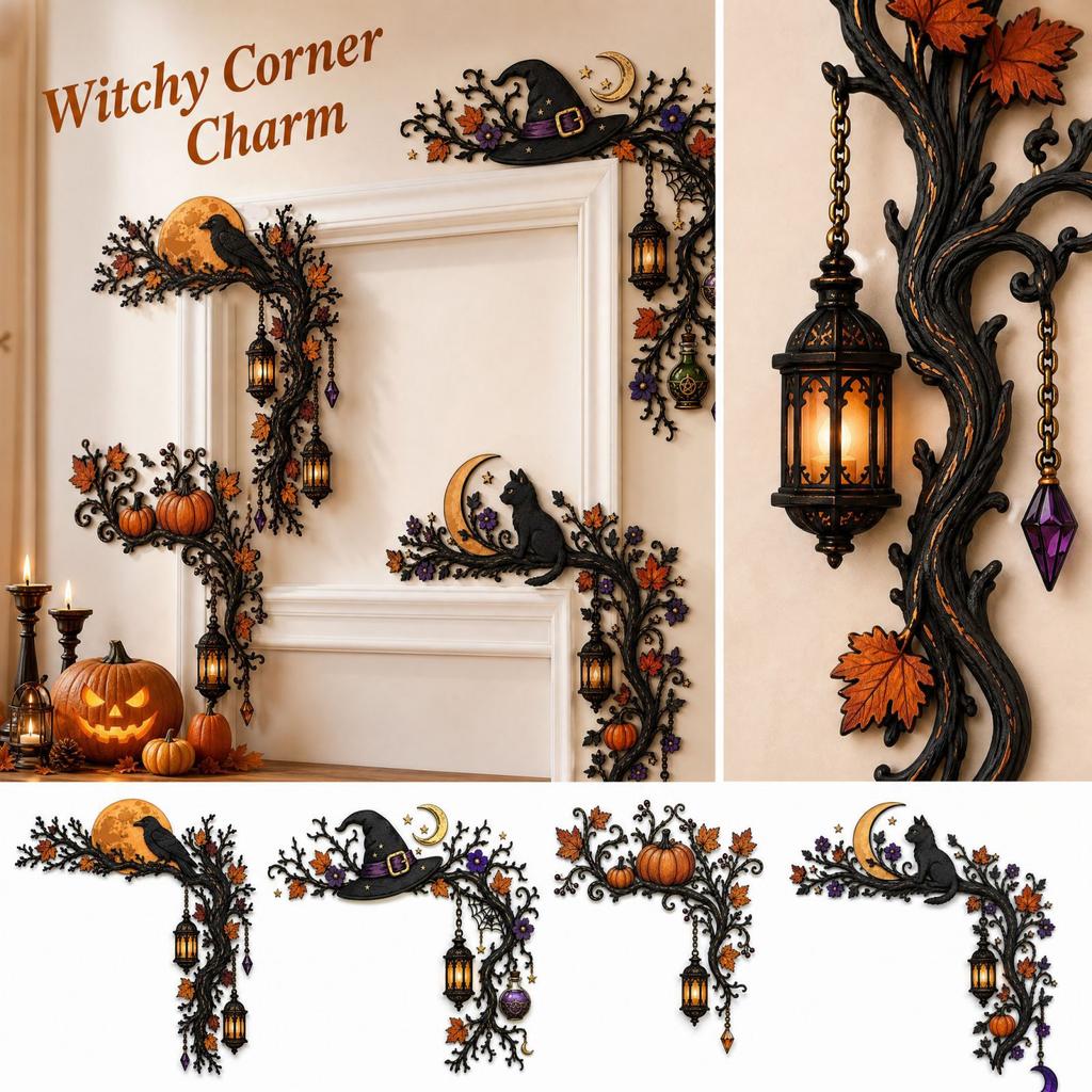 Halloween Wooden Door Corner Decoration for Home