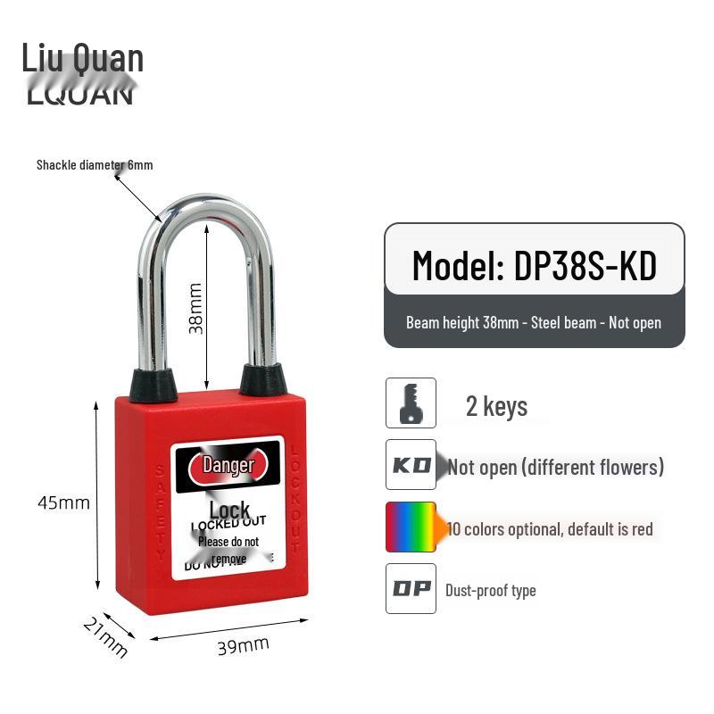 Liu Quan Industrial Dustproof Safety Padlock for Lockout/Tagout Energy Control