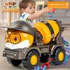 Three Squirrels Engine Construction Vehicle Toy With Inertia Control For Kids Play