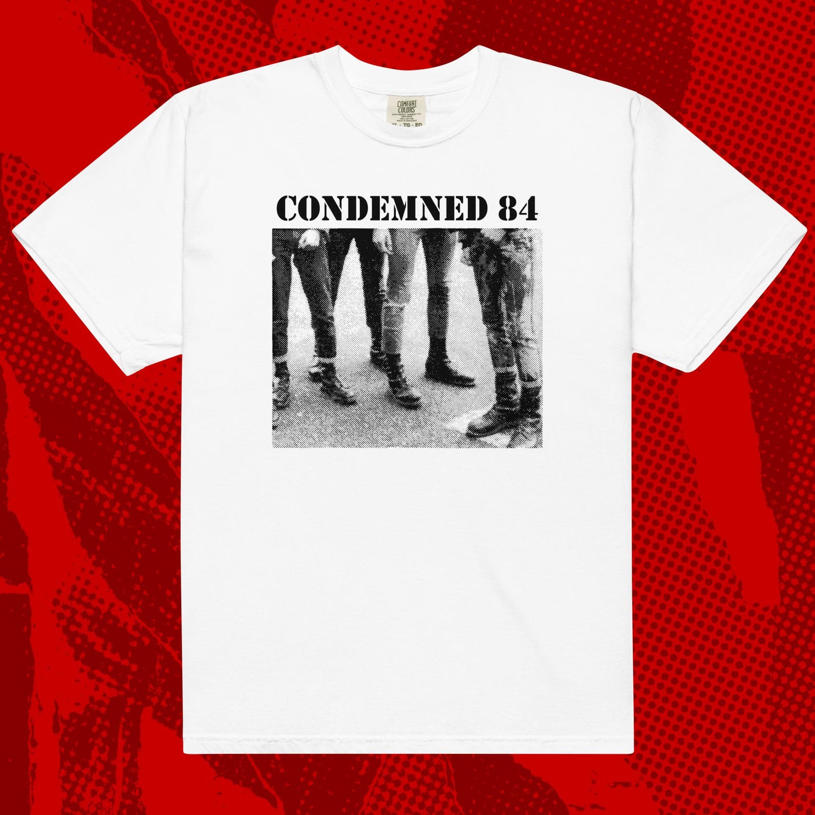 Condemned 84 Boots Shirt | Oi! The Business Last Resort 4 Skins Punk S