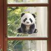 Cartoon Niedlichen Roten Panda Glas Türen und Fenster Hause Hintergrund Landschaftsbau Dekorative Fenster Aufkleber
