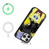 Cartone Animato Carino S-SpongeBob Anime Nero Per Magsafe Custodia Magnetica per Telefono Per IPhone 16 15 17 Pro Max 11 12 13 14 Plus Cover