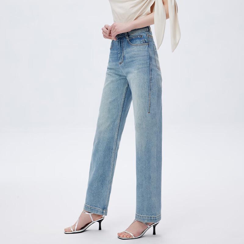 FengXun Men's Casual Slim Fit Denim Jeans