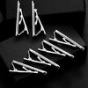 6Styles Funny Red Black Blue Pink Clear Crystal Paved Mens Tie Clip Classic Formal Party Anniversary Jewelry Accessories