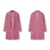 Furina High Gauge Front Stripe Shawl Collar Linen Cardigan