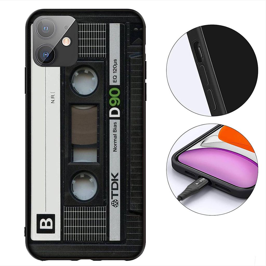 Retro Camera Vintage Cassette Tape Phone Case for Samsung Galaxy Note 20 9 10 S8 S10 Lite S9 Plus A54 A53 A21S S10E A17 Cover