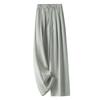 Spring/Summer 2025 Yamamoto Women's Textured Wide-Leg Draped Pants - Cool, Fashionable, Straight-Leg Design