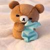 Kawaii Schläfriger Bär Plüschtier Niedliches Spielzeug Gute Nacht Serie Puppe Mit Handtuch Ultra Weiches Kuschelkissen Für Kinder Schlafzimmer Dekoration