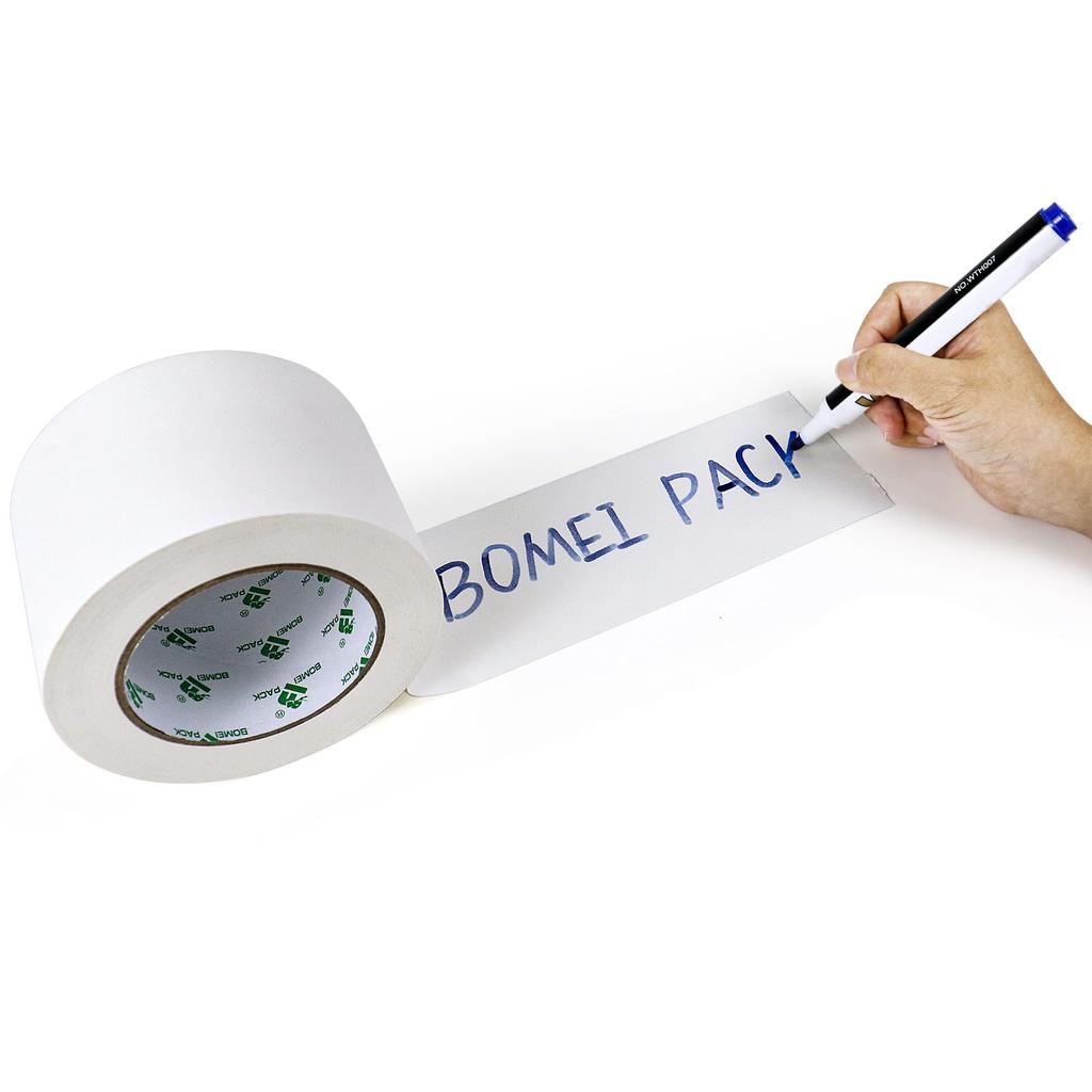 BOMEI PACK Cloth Tape, White Gaffer Tape, 3.0 inches (75 mm) x 98.5 ft