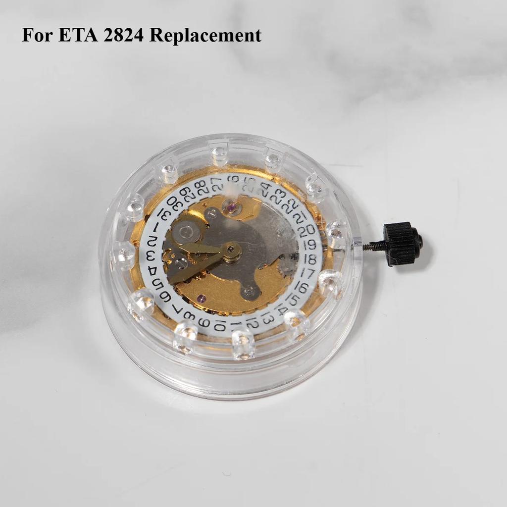 Watchmaker Replacement ETA 2824 Movement Mechanical Automatic Movement Date at 3 o'clock Display Watch Repair Tools and Kits